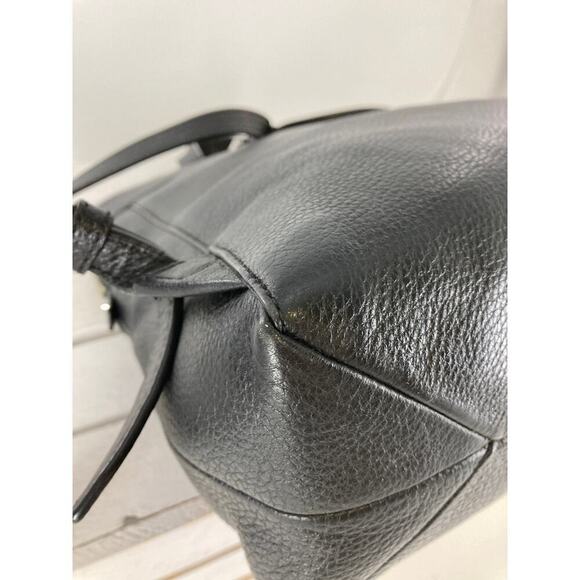 MICHAEL KORS, MEDIUM SIZE BLACK PEBBLED LEATHER BACKPACK (ASIS) main image 8